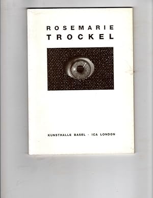 Seller image for Rosemarie Trockel (an exhibition catalogue). for sale by Orca Knowledge Systems, Inc.