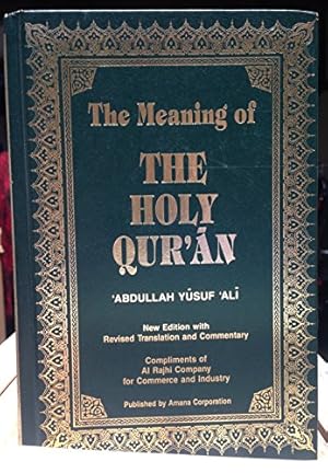 Bild des Verkufers fr The Meaning of the Holy Qur'an zum Verkauf von WeBuyBooks