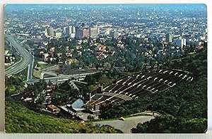 Image du vendeur pour Hollywood, California from the Hollywood Hills, showing the famous Hollywood Bowl, the Freeway and Los Angeles in the distance. mis en vente par Argyl Houser, Bookseller