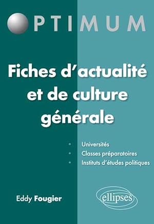 Image du vendeur pour Fiches d'actualit et de culture gnrale (Optimum) mis en vente par Dmons et Merveilles