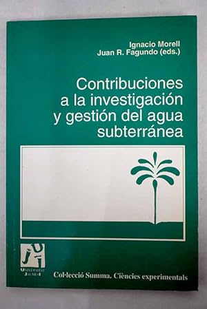 Imagen del vendedor de Contribuciones a la investigacin y gestin del agua subterrnea a la venta por Alcan Libros