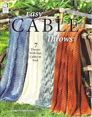 Imagen del vendedor de Easy Cable Throws: 7 Throws with Fun Cables to Knit a la venta por The Denver Bookmark