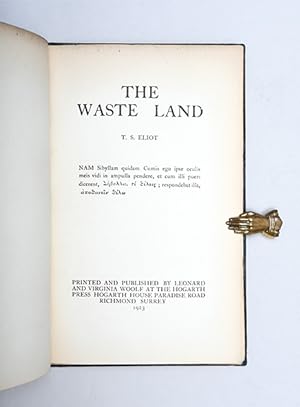 The Waste Land.: ELIOT, T. S.