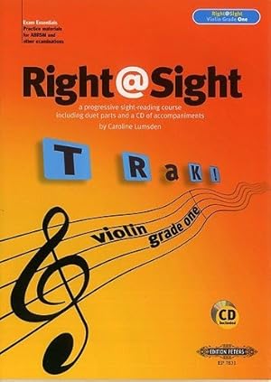 Bild des Verkufers fr EDITION PETERS LUMSDEN CAROLINE - RIGHT@SIGHT GRADE 2 + CD - VIOLIN Classical sheets String ensemble zum Verkauf von WeBuyBooks