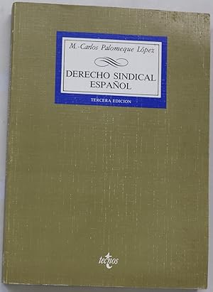 Seller image for Derecho sindical espaol for sale by Librera Alonso Quijano