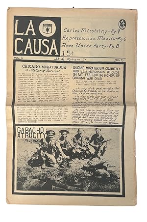 La Causa: Los Angeles Chicano National Brown Beret Newspaper, covering Chicanos in Vietnam War, R...