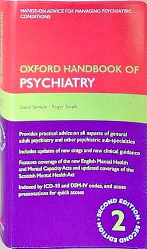 Seller image for Oxford Handbook of Psychiatry (Oxford Medical Publications) for sale by Berliner Bchertisch eG