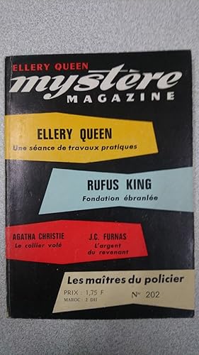 Seller image for Ellery queen mysteri magazine n202 for sale by Dmons et Merveilles