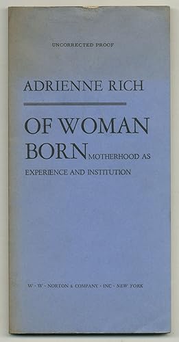 Imagen del vendedor de Of Woman Born: Motherhood as Experience and Institution a la venta por Between the Covers-Rare Books, Inc. ABAA