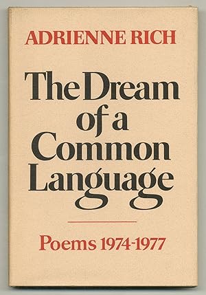 Immagine del venditore per The Dream of a Common Language. Poems 1974-1977 venduto da Between the Covers-Rare Books, Inc. ABAA