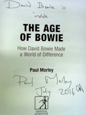 Bild des Verkufers fr The Age of Bowie zum Verkauf von World of Rare Books