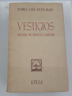 Imagen del vendedor de Vestigios. Ensayos de crtica y amistad a la venta por Libros Ambig