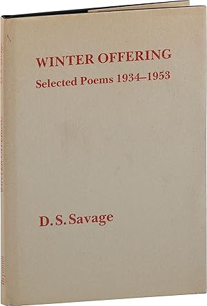 Bild des Verkufers fr Winter Offering: Selected Poems 1934-1953 zum Verkauf von Lorne Bair Rare Books, ABAA