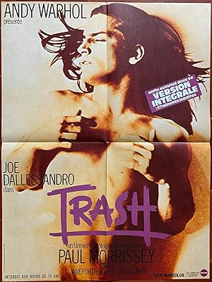 Affiche cinéma TRASH Paul Morrissey ANDY WARHOL Joe Dallessandro 60x80cm