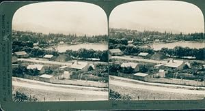 Stereo Foto Queenstown Neuseeland, Teilansicht, Landschaft, Berge - Foto: H. C. White und Co.