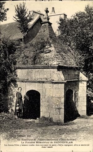 Ansichtskarte / Postkarte Saint Efflam Plestin les Grèves Côtes-dArmor, La Fontaine Miraculeuse