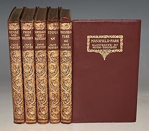 Seller image for Works. Sense & Sensibility/ Pride & Prejudice/ Northanger Abbey & Persuasion/ Emma/ Mansfield Park. Illustrated Pocket Classics. In Five Volumes. for sale by PROCTOR / THE ANTIQUE MAP & BOOKSHOP