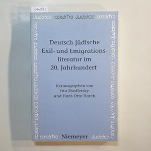 Bild des Verkufers fr Deutsch-jdische Exil- und Emigrationsliteratur im 20. Jahrhundert zum Verkauf von Gebrauchtbcherlogistik  H.J. Lauterbach