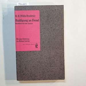 Imagen del vendedor de Huldigung an Freud : Rckblick auf e. Analyse a la venta por Gebrauchtbcherlogistik  H.J. Lauterbach
