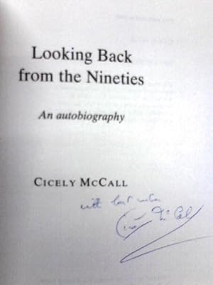 Seller image for Looking Back from the Nineties: An Autobiography for sale by World of Rare Books