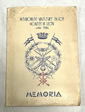 MANIOBRAS MILITARES EN LOS MONTES DE LEÓN. Año 1934. Dirección E.M. Memoria