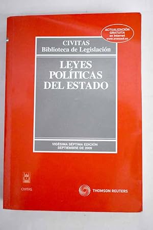 Image du vendeur pour Leyes polticas del Estado mis en vente par Alcan Libros