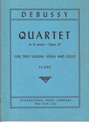 Image du vendeur pour String Quartet in g minor, Op.10 - Study Score mis en vente par Hancock & Monks Music