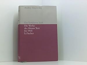 Seller image for Das Verfahren luft: Die Werke des Abraham Terz bis 1965 for sale by Book Broker