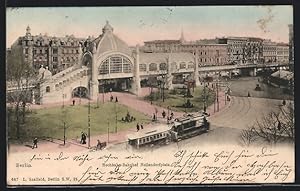 Ansichtskarte Berlin-Schöneberg, Hochbahn-Bahnhof Nollendorfplatz, U-Bahn, Strassenbahn