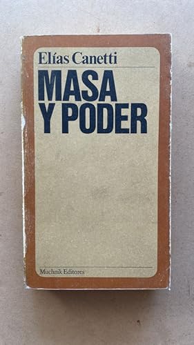 Imagen del vendedor de Masa y poder a la venta por International Book Hunting