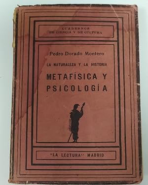 Imagen del vendedor de La naturaleza y la historia. Metafsica y psicologa. a la venta por La Leona LibreRa