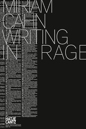 Bild des Verkufers fr Miriam Cahn : WRITING IN RAGE / Das zornige Schreiben. Zur Ausstellung im Kunstmuseum Bern, 2019 zum Verkauf von AHA-BUCH GmbH