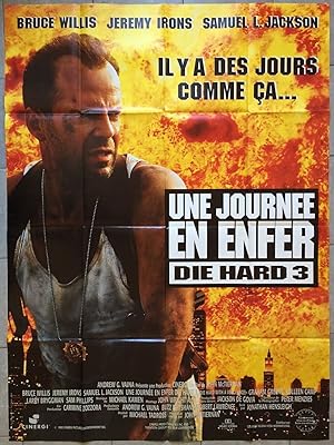 Affiche originale cinéma UNE JOURNEE EN ENFER Die Hard 3 BRUCE WILLIS Jeremy Irons 120x160cm