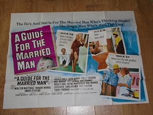 Seller image for Original Vintage Quad Movie Poster A Guide for the Married Man Starring Walter Matthau, Robert Morse& Inger Stevens for sale by Dublin Bookbrowsers