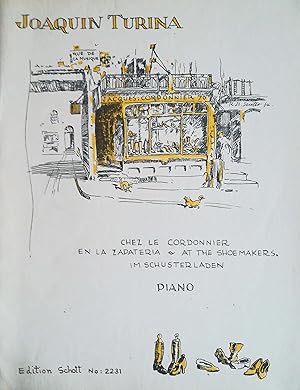 Immagine del venditore per Chez le cordonnier / En la zapateria / At the Shoemakers / Im Schusterladen. Petites scnes pour piano. venduto da Versandantiquariat Ruland & Raetzer