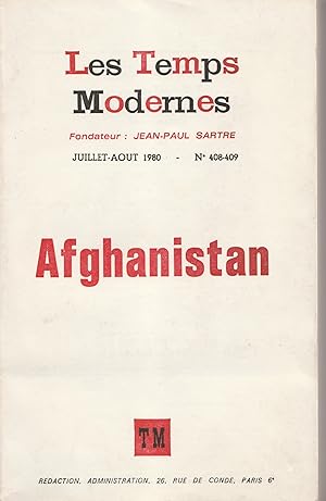 Bild des Verkufers fr Afghanistan - Les temps modernes Juillet-Aot 1980 N 408/409 zum Verkauf von Librairie Franoise Causse