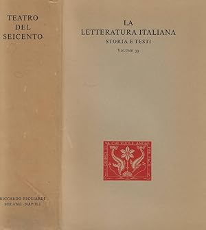 Bild des Verkufers fr Teatro del seicento zum Verkauf von Biblioteca di Babele