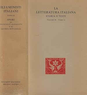 Imagen del vendedor de Opere di Francesco Algarotti e di Saverio Bettinelli Tomo II a la venta por Biblioteca di Babele