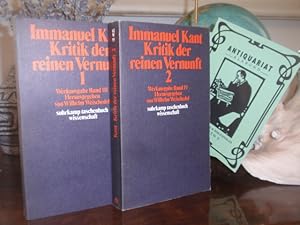 Bild des Verkufers fr Kritik der reinen Vernunft 1 + 2. zum Verkauf von Antiquariat Klabund Wien