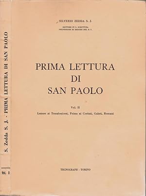 Imagen del vendedor de Prima lettura di San Paolo (Introduzione, Analisi - Parafrasi, Note) - Vol. II: Lettere ai Tessalonicesi, Prima ai Corinti, Galati, Romani a la venta por Biblioteca di Babele