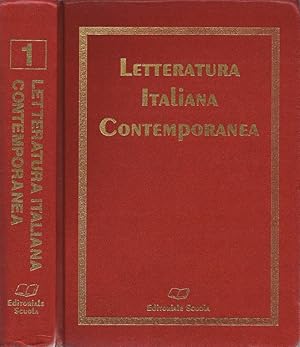 Bild des Verkufers fr Letteratura Italiana Contemporanea Volume I zum Verkauf von Biblioteca di Babele