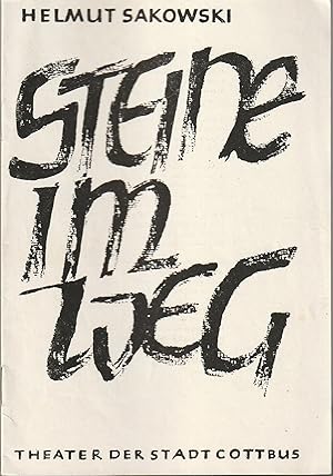 Bild des Verkufers fr Programmheft Helmut Sakowski STEINE IM WEG Premiere 5. Oktober 1964 Spielzeit 1964 / 65 Nr. 3 zum Verkauf von Programmhefte24 Schauspiel und Musiktheater der letzten 150 Jahre