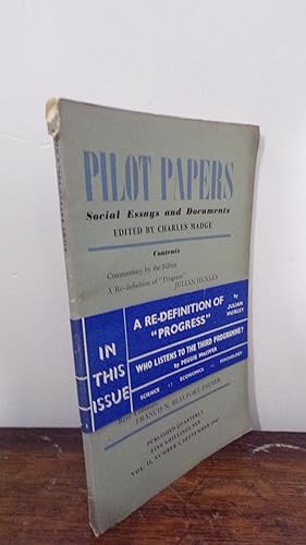 Immagine del venditore per Pilot Papers: Social Essays And Documents: Volume II Number 3 venduto da Tilly's Bookshop