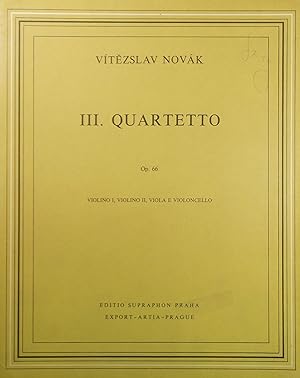 Immagine del venditore per III. Quartetto (String Quartet), Op.66, Score & Parts venduto da Austin Sherlaw-Johnson, Secondhand Music