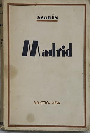 Imagen del vendedor de Madrid a la venta por Librera Alonso Quijano