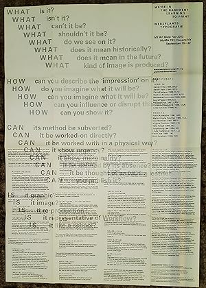 Werkplaats Typografie (exhibition poster)