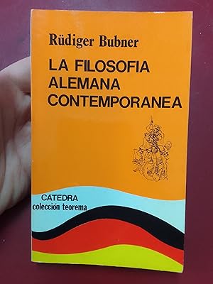 Seller image for La filosofa alemana contempornea for sale by Librera Eleutheria