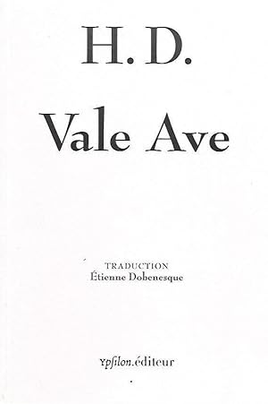 Image du vendeur pour VALE AVE (Poesie H. D.) mis en vente par LLIBRERIA TECNICA