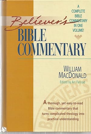 Immagine del venditore per Believer's Bible Commentary venduto da The Book Junction