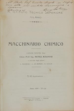 Macchinario chimico